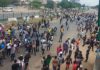 Again, #EndSWAT protesters block Lagos-Ibadan Expressway