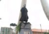 Protesters set Zik’s statue ablaze in Anambra