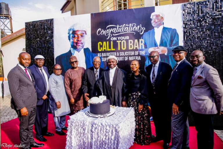 Photo news: Awomolo SAN welcomes son into the legal profession