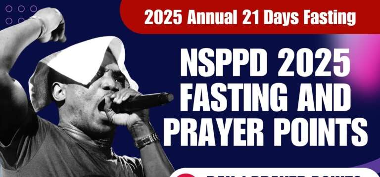 NSPPD 21 days fasting and prayer, 10th January 2025 (Day 5 prayer points)