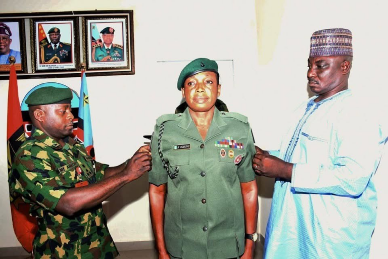 Nigerian Army decorates first-ever infantry female warrant officer