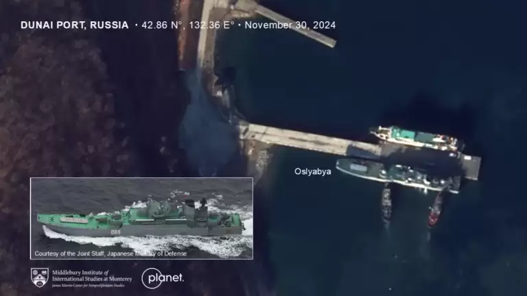 Amid UN Security Council vote in favour of U.S. resolution of Russia-Ukraine war, satellite images show hundreds of North Korean troops likely transported to a secluded Russian port