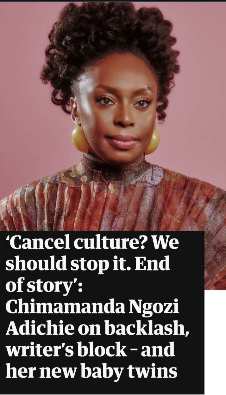 Chimamanda Adichie on her new book and why she kept birth of twins private