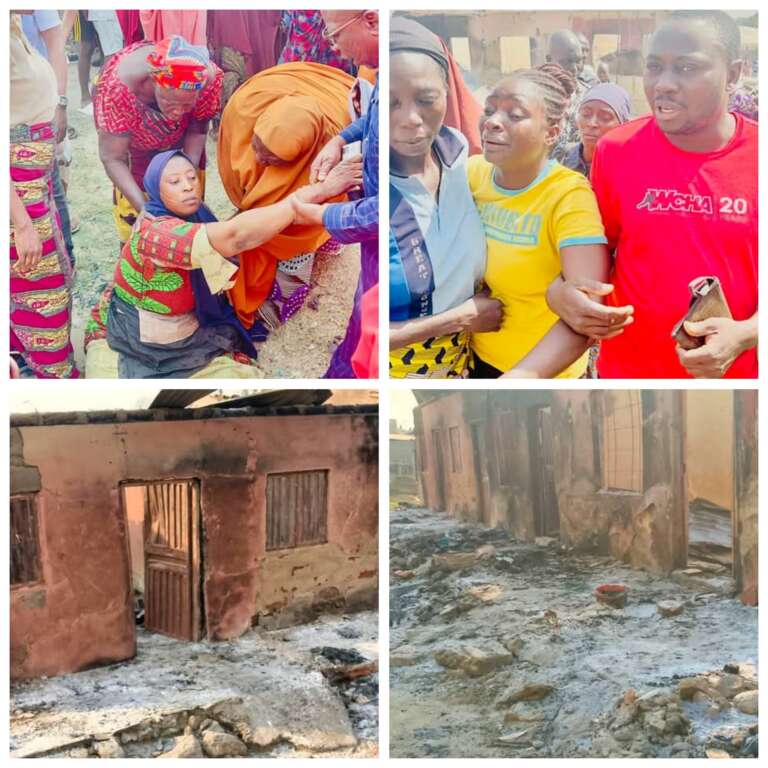 Intense grief, weeping as fire guts apartments in the FCT