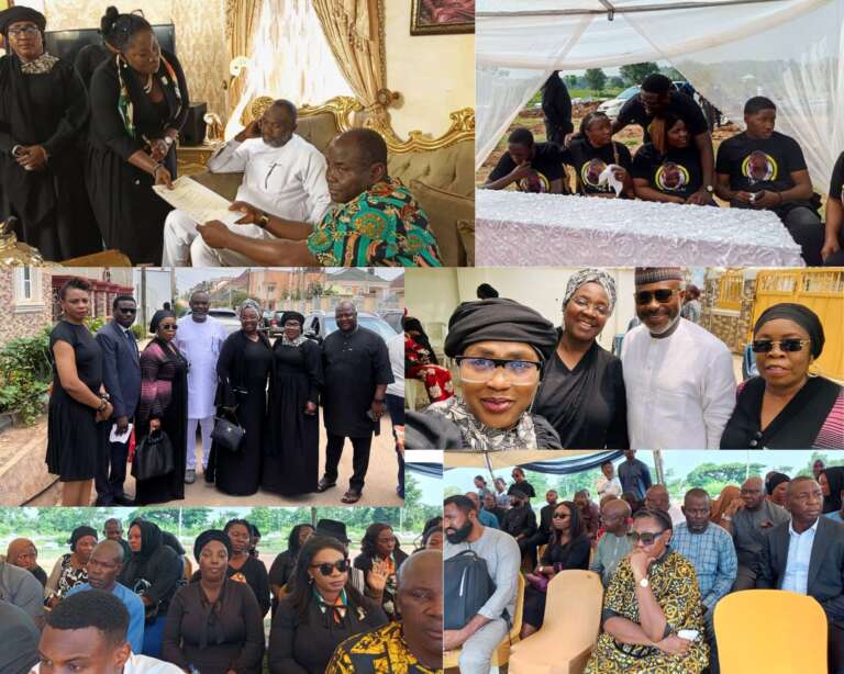 [Photo News] FIDA Abuja mourns with Patron, J.S. Okutepa, SAN, as daughter is buried in Abuja