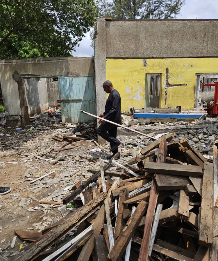Breaking!!! Peter Obi laments as brother’s property is unlawfully demolished in Lagos