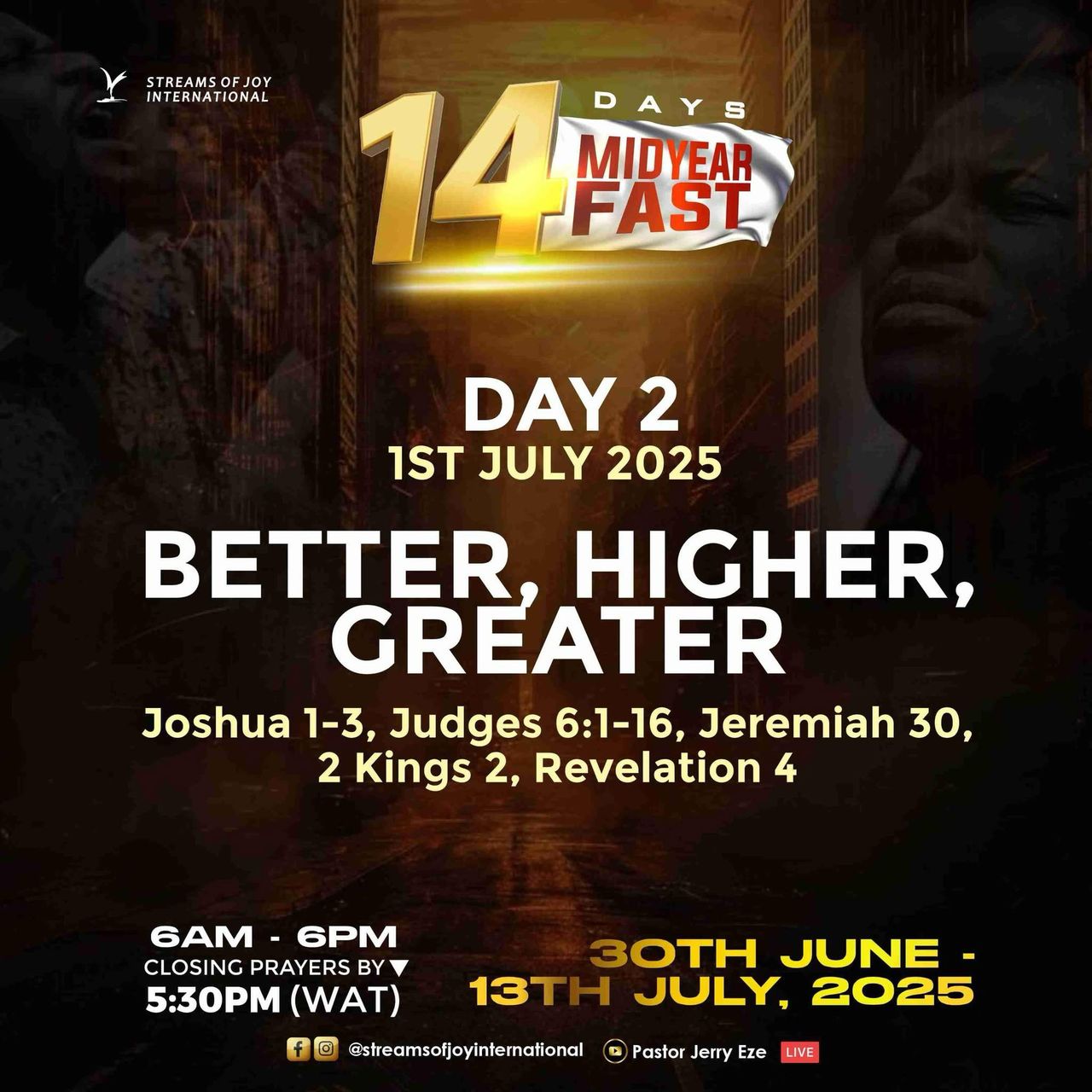 NSPPD 14-day midyear fasting and prayer 2025 (Day 2 prayer points)