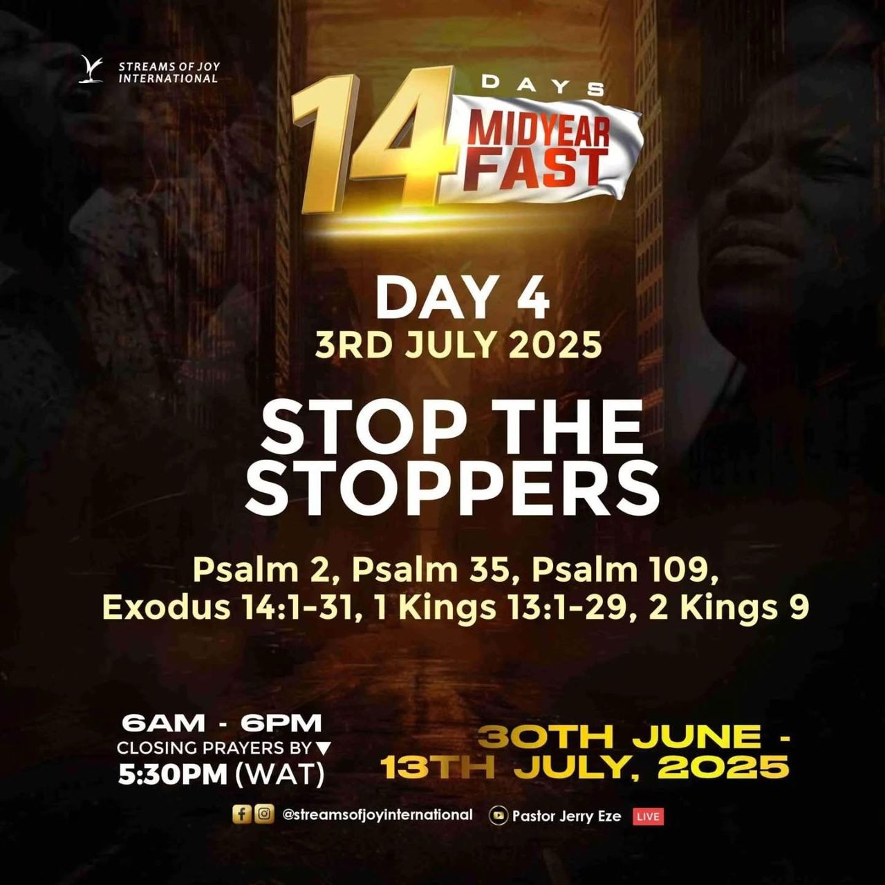 NSPPD 14-day midyear fasting and prayer 2025 (Day 4 prayer points)