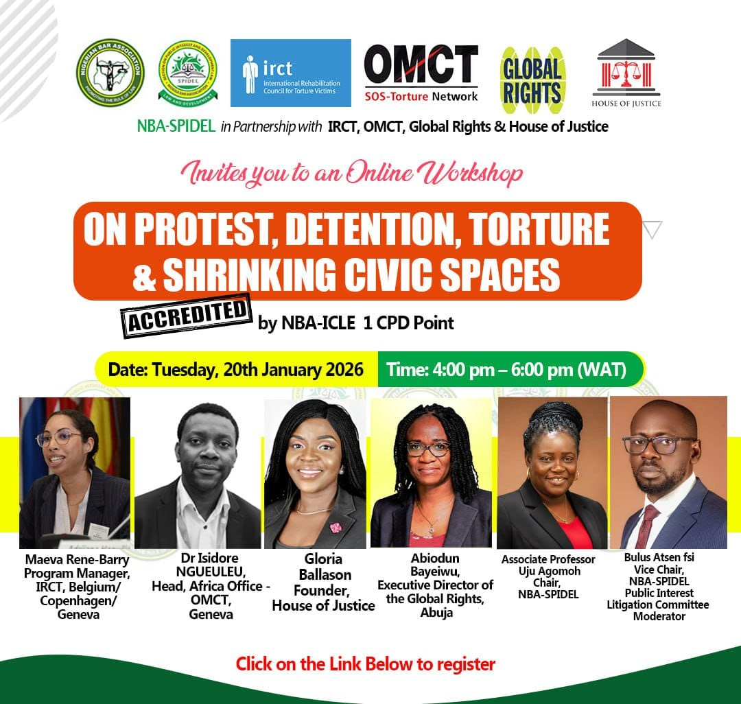 Protest Under Siege: NBA-SPIDEL, Global Rights, others confront detention and torture